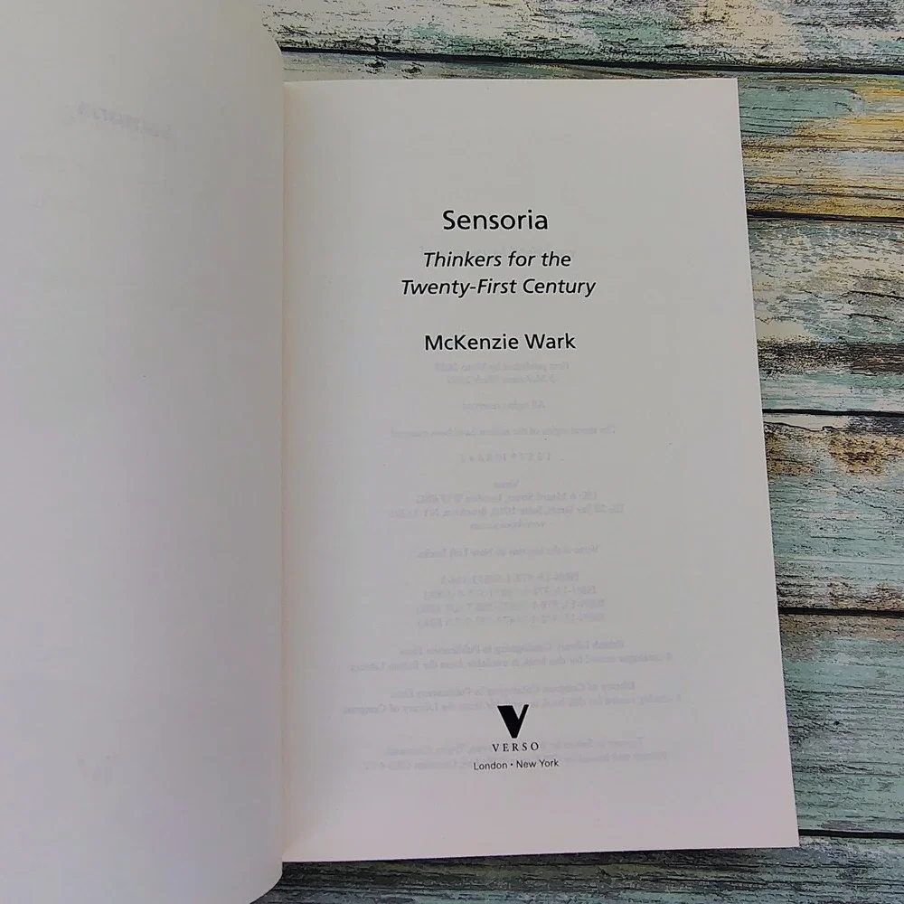 Sensoria Thinkers for the 21st Century by McKenzie Wark Softcover Book VERY GOOD